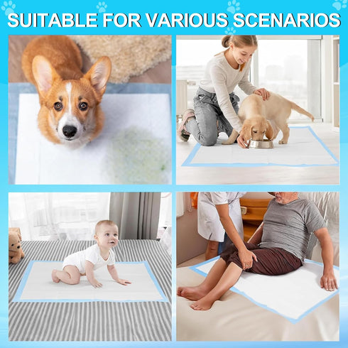 LNWJSRX 36"x48" 40 Count, Pee Pads for Dogs Puppy Pads Extra Large, Disposable Thicken Pet Training Pads for Cats