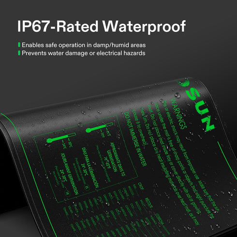 48" 20.75" VIVOSUN Durable Waterproof Seedling Heat Mat x UL & MET-Certified Warm Hydroponic Heating Pad