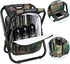 FCFKUK Backpack, Bright starl Multifunction Folding Cooler and Stool Hiking Camouflage Seat Table Bag Camping Gear