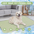 Summer Dog Cooling Mat Washable Ice Silk Self Cool Pad for Small Medium Large Dogs & Cats, Indoor & Outdoor (Green,