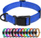 TagME Reflective Nylon Dog Collars, Adjustable Pet Collar for Small Dogs, Royal Blue, 5/8" Width with Quick Release
