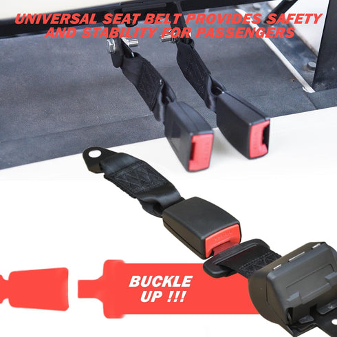 Golf Cart Seat Belts, 2 Pack Retractable Kit, Compatible with EZGO, Yamaha, Club Car DS Precedent