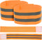 Sosoport 4pcs Reflective Wrist Strap, Elastic Webbing Ankle Strap for Night Run Clothing