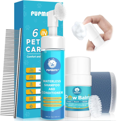 Dog Paw Care Kit | No-Rinse Paw Cleaner & Soothing Paw Balm