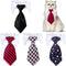 4 Pieces Adjustable Cat Dog Tie with Collar, Puppy Pets Formal Necktie Collars, Bow Ties for Cat Small Dogs Grooming