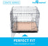 (2 Pack), 24 Inch (24x18 Inch, Pack 2) Paw Inspired Washable Crate Liners for Dogs Leakproof, Non-Slip Pee Pads