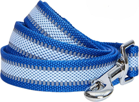 Blueberry Pet Essentials Reflective Better Basics Dog Leash, Navy Blue, 5 ft x 3/4", Medium Leash for Dogs