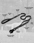 Joytale Tactical Dog Leash - Heavy Duty 4-6FT Shock Absorbing Bungee with 2 Padded Handles, Black