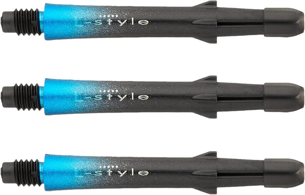 L-style Carbon Dart Shafts Locked Two Tone 260 Black/Blue