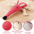 KOL Plush Dog Toy - Squeaky Interactive Chew Toy for Small and Medium Dogs, Mouse Shape