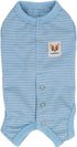 LOPHIPETS Girl Dog Shirts Recovery Suit Pajamas for Small Teacup Dogs, Cambridge Blue Strips/XXS
