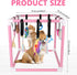 Sibosen 10 Puppy Play Gym with Hanging Toys for Small Dogs Indoor Jungle Playground PVC Frame with Interactive Funny