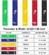 Resistance Bands Loop Exercise Bands Set with 5 Different Resistance Levels, Elastic Bands for Training, Set of 5 Pcs