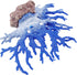 Semetall Artificial Coral Ornament, Resin Aquarium Plants Coral Fish Tank Decorations in Blue White