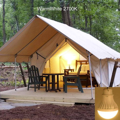 Onite USB LED Light Bulb - 5W Warm White - Outdoor Lantern with Hook & 8.4ft Cord