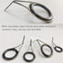 THKFISH Rod Repair Kit, Ceramics Tips and Stainless Steel Guides for Fishing Rod Repair