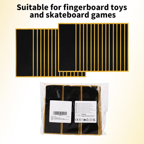 Sinbana 30pcs 110x38mm/4.33x1.5in PRO Fingerboard Grip Tape, Foam Grip Strips for Fingerboard Skateboards Stickers Foam
