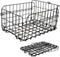 Luxshiny Foldable Bike Basket Rear Rack Storage Holder Capacity Steel Material Practical