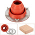 Tent Stove Jack Kit, Silicone High Temp Flexible Roof Jack Pipe Boot for Bell Tent, Yurt, and Wood Burner