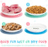 6 Pcs Whisker Fatigue Cat Bowl with Silicone Anti-Slip Mat, Shallow Cat Food Dish for Feeding Kittens, 6 Inch