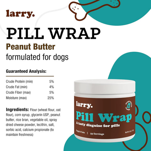 59 4.2 oz Peanut Butter Pill Wrap for Dogs - Pet Pill Paste - Hide Dog Medication Pockets - Dog Treats for Medicine