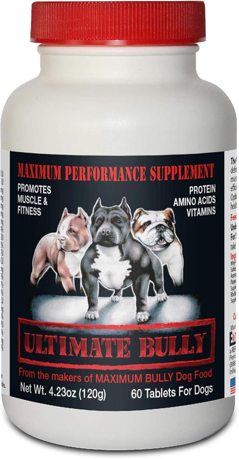 Ultimate Bully Canine Supplement, Maximum Performance, 60 Tablets, Made in The USA