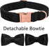 ARING PET Bowtie Dog Collar, Velvet Dog Collars with Removable Bowtie, Adjustable for Girl and Boy Dogs