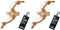 Dog Chew Toy Made of Coffee Wood and Coconut Rope, Size Small, 2 Pack