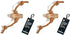Dog Chew Toy Made of Coffee Wood and Coconut Rope, Size Small, 2 Pack