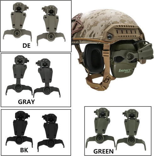 HEARFALCOM ARC Rail Adapter for Tactical Helmet, Compatible with Howard Leight Impact Sport Model R - 01526 Headphones