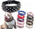 Hoot PU Leather Adjustable Spiked Studded Dog Collar, 2" Wide, 43 Spikes (L, Neck 21"-24", Black)