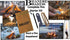 Portable Bushcraft Stainless BBQ Cooking Grill Grate, Mini Knife, Fire Starter Kits, Bamboo Cutting Board, Burlap Bag
