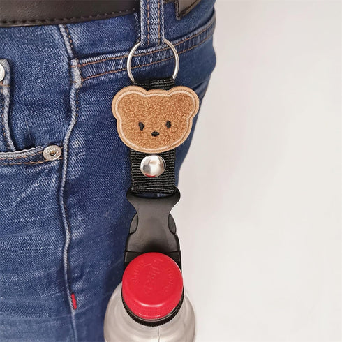ZHENZQ Water Bottle Buckle Clip Carabiner Embroidery Bottle Holder Belt Water Bottle Hook for Travel Hiking Water