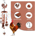 Large Chicken Toys for Coop, Chicken Wind Chime Enrichment Toys, Hanging Chick Peck Toy with Colorful Bells, Home