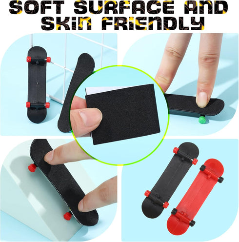 100 110x36mm Tinlade Pcs Fingerboard Grip Tape, No-Slip Foam Grip Tape for Finger Skateboards, Fingerboard Accessories