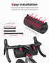 KEMIMOTO Bike Handlebar Bag with Rain Cover, Front Bike Bag for Bicycles with Dual Waterproof Zippers