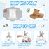 8 Set Trimming(L Pcs Cat Muzzle with Adjustable Cat Bathing Bag Breathable Clear Muzzle Pet Grooming Brush Tick Remover