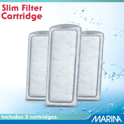 Bio Clear Ceramic Replacement Cartridge Marina for Slim Filters, 3 Pack, White