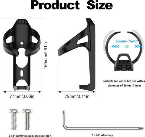 for Airtag Bike Water Bottle Holder, Waterproof for AirTag Mount Hidden GPS Tracker Anti-Theft, Bicycle Bottle Cages