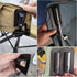 SquEqu 8 Pack 5/8 Inch Camping Folding Chair Backrest Bracket Support Replacement Sewing Mount Frame Tube Holder Stops