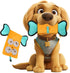 Dog Squeaky Toy - Indestructible Plush and Nylon Fabric Interactive Puzzle Toy for Dogs