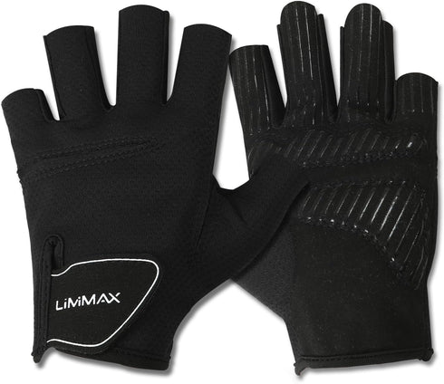LiMiMAX Workout Gloves for Women & Men, Breathable Half Finger Gym Gloves