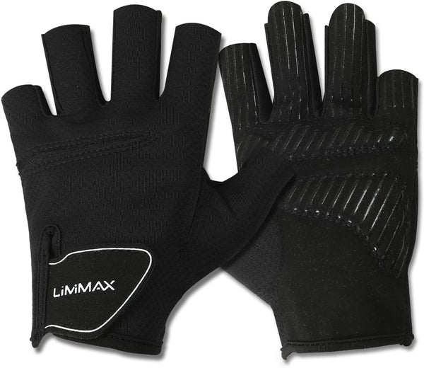 LiMiMAX Workout Gloves for Women & Men, Breathable Half Finger Gym Gloves