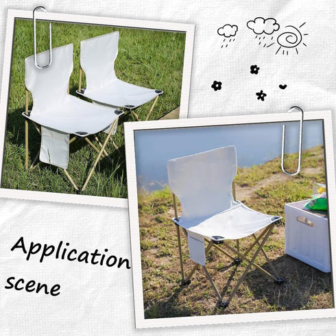 512X610mm Backpacking GORGECRAFT Medium Size Camp Chair Replacement Fabric Oxford Cloth Outdoor Folding Chair Seat