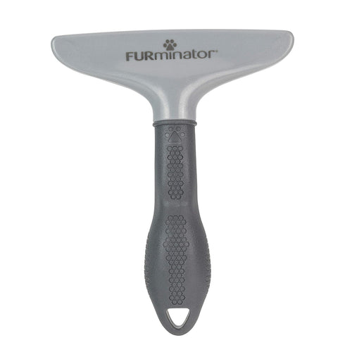 FURminator Dog/Cat Grooming Rake, Grooming Tool for Loose Hair and Tangles, Gray