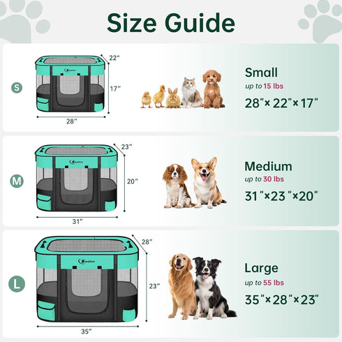 Dog Playpen,Cat Pet Puppy Pen,Portable Playpens for Dogs Indoor Outdoor Travel Camping Use,Foldable Dog Kennel Tent