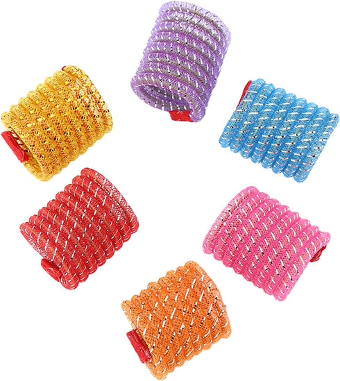 42 Pieces Cat Spring Toys Set, Colorful Interactive Cat Toy and Tube for Indoor Cats, Flexible Plastic Coil for Kittens