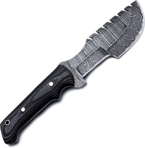 Wolklinge Handmade Damascus Steel Fixed Blade Tracker Knife for Hunting, Survival & Camping
