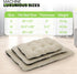 Magshion Medium Dog Bed - Non-Slip Bottom, Warming Cozy Soft Pet Sofa Bed, Machine-Washable, 34.5"x26"x5.5", Beige