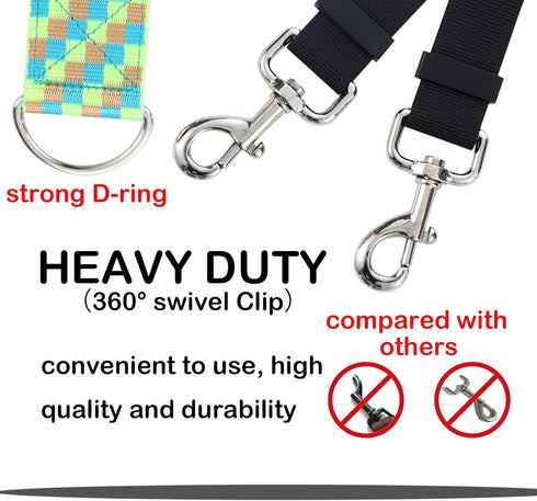 Pet Dog Grooming Arm Accessories - Adjustable Belly Straps with Connector, Nylon Restraint Noose (Color-1, Short)